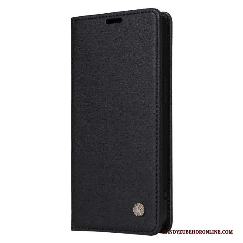 Folio Cover Samsung Galaxy M13 Custodia in pelle Yikatu