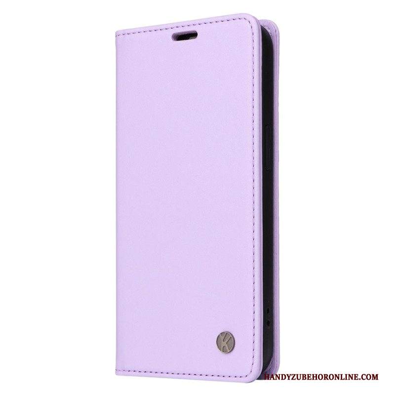 Folio Cover Samsung Galaxy M13 Custodia in pelle Yikatu