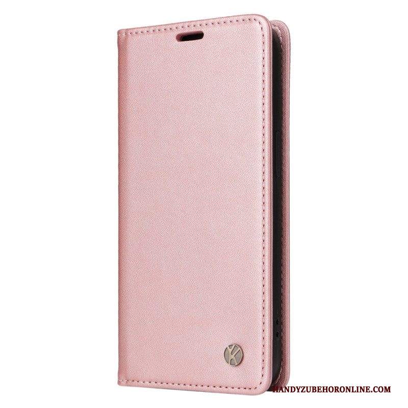 Folio Cover Samsung Galaxy M13 Custodia in pelle Yikatu