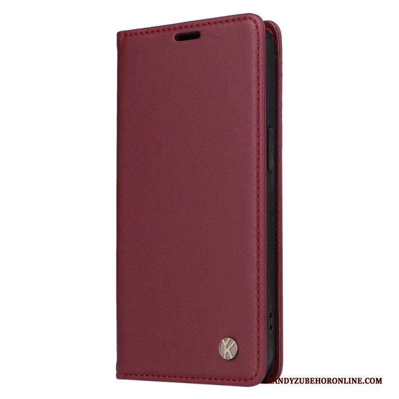 Folio Cover Samsung Galaxy M13 Custodia in pelle Yikatu