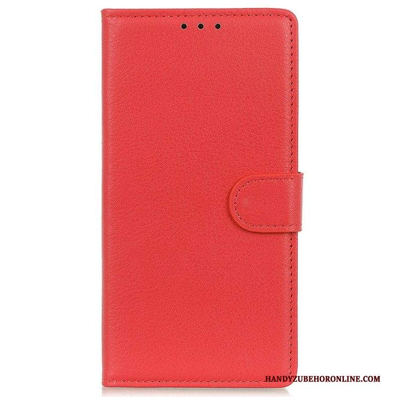 Folio Cover Samsung Galaxy M13 Ecopelle Tradizionale