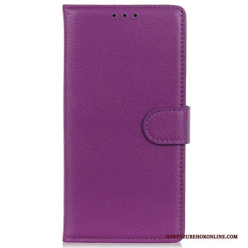 Folio Cover Samsung Galaxy M13 Ecopelle Tradizionale