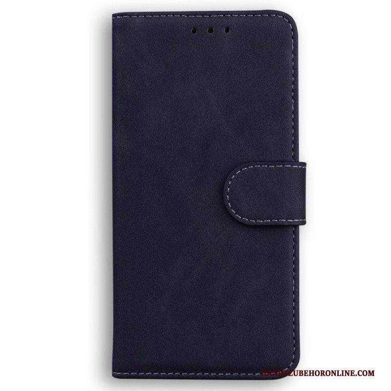 Folio Cover Samsung Galaxy M13 Effetto Pelle Couture