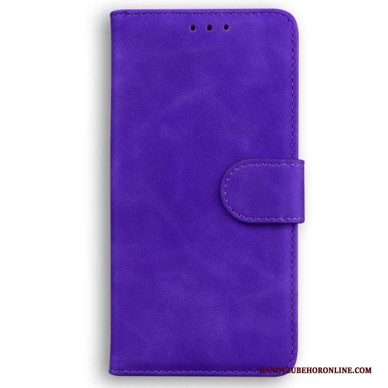 Folio Cover Samsung Galaxy M13 Effetto Pelle Couture