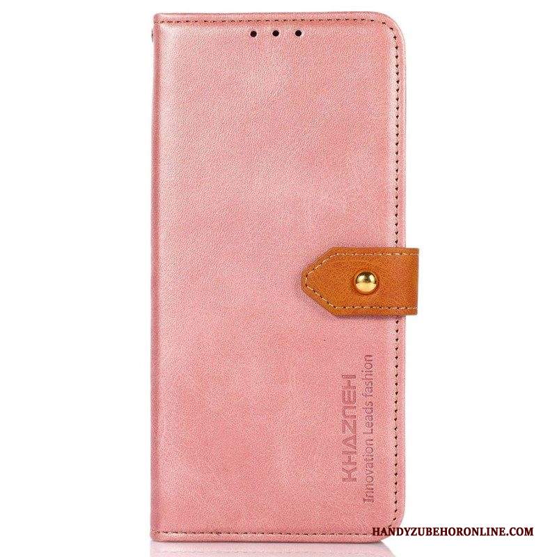 Folio Cover Samsung Galaxy M13 Fermaglio Dorato Khazneh