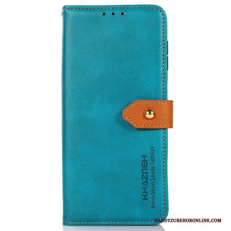 Folio Cover Samsung Galaxy M13 Fermaglio Dorato Khazneh