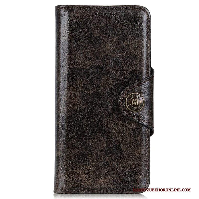 Folio Cover Samsung Galaxy M23 5G Bottone In Similpelle Verniciata Khazneh