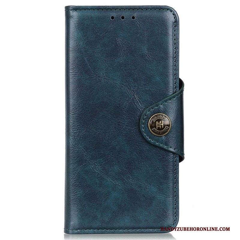 Folio Cover Samsung Galaxy M23 5G Bottone In Similpelle Verniciata Khazneh