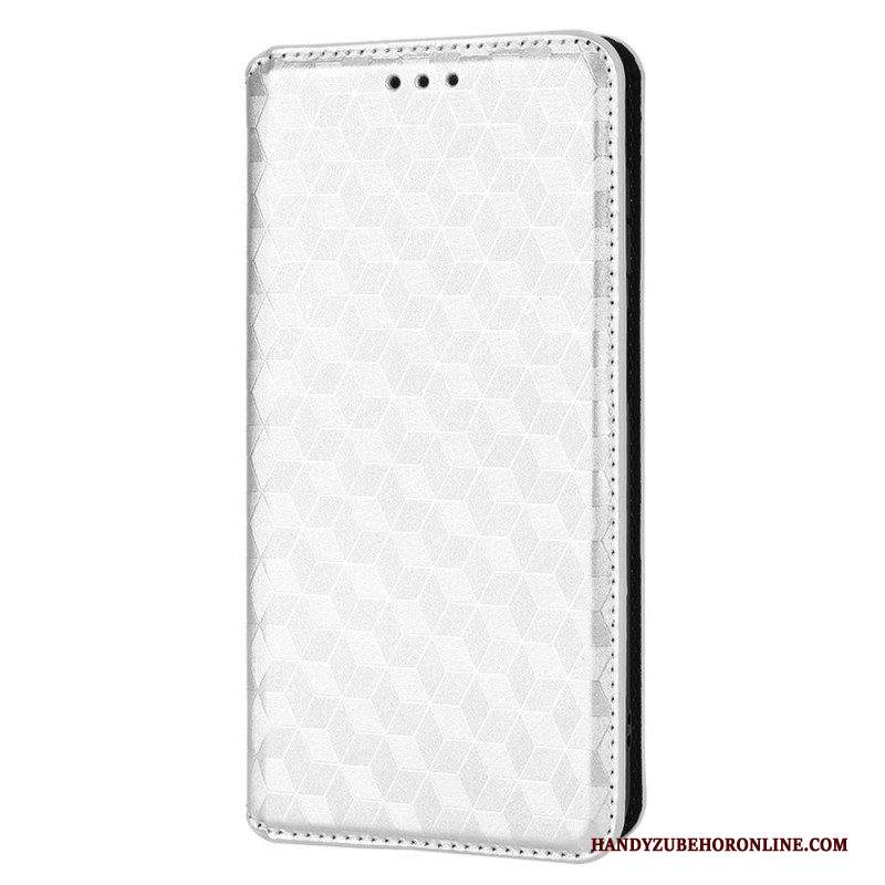 Folio Cover Samsung Galaxy M23 5G Custodia in pelle Effetto Pelle Cubo 3d