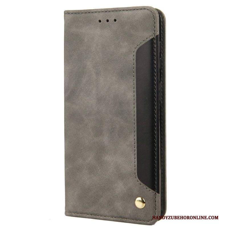 Folio Cover Samsung Galaxy M23 5G Custodia in pelle Firma Bicolore