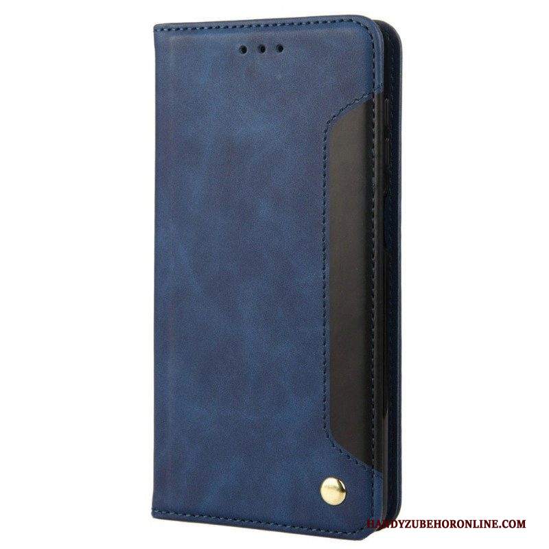 Folio Cover Samsung Galaxy M23 5G Custodia in pelle Firma Bicolore