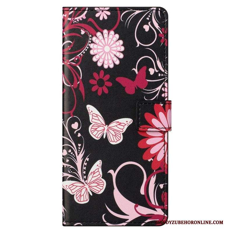 Folio Cover Samsung Galaxy M23 5G Farfalle Farfalle