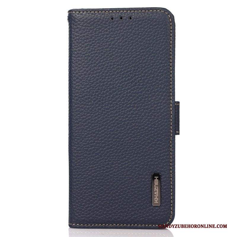 Folio Cover Samsung Galaxy M23 5G Pelle Litchi Khazneh Rfid