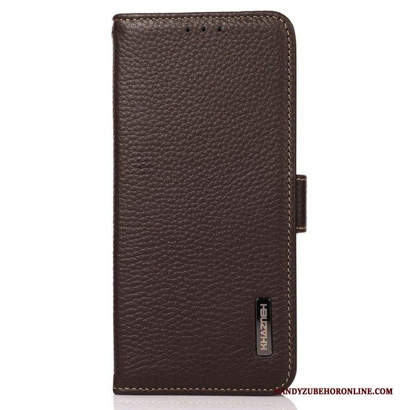 Folio Cover Samsung Galaxy M23 5G Pelle Litchi Khazneh Rfid