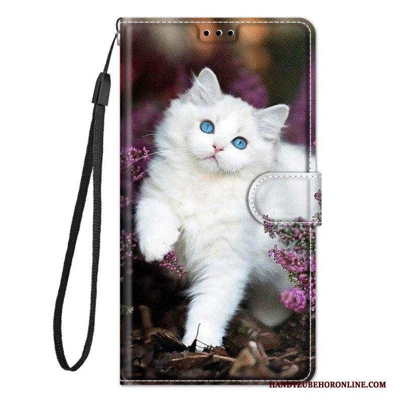 Folio Cover Samsung Galaxy M23 5G Ventaglio Gatto Perizoma