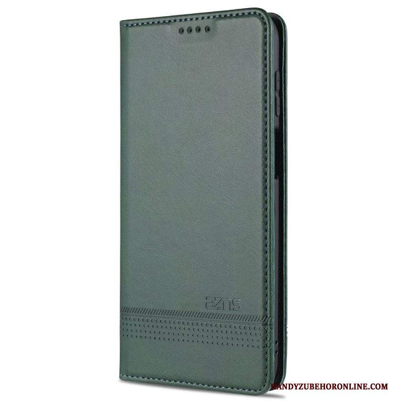 Folio Cover Samsung Galaxy M32 Custodia in pelle Stile In Pelle Azns