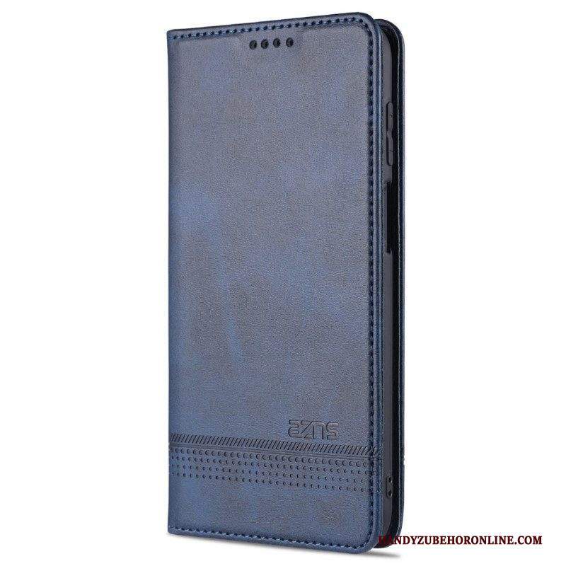 Folio Cover Samsung Galaxy M32 Custodia in pelle Stile In Pelle Azns