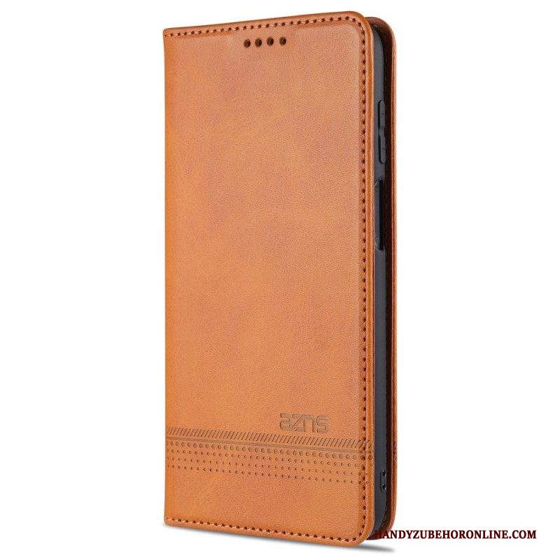 Folio Cover Samsung Galaxy M32 Custodia in pelle Stile In Pelle Azns