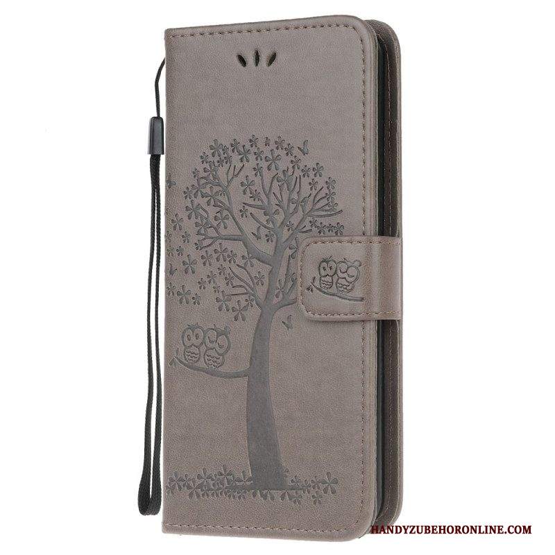 Folio Cover Samsung Galaxy M32 Perizoma Albero E Gufi