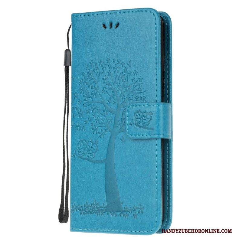 Folio Cover Samsung Galaxy M32 Perizoma Albero E Gufi