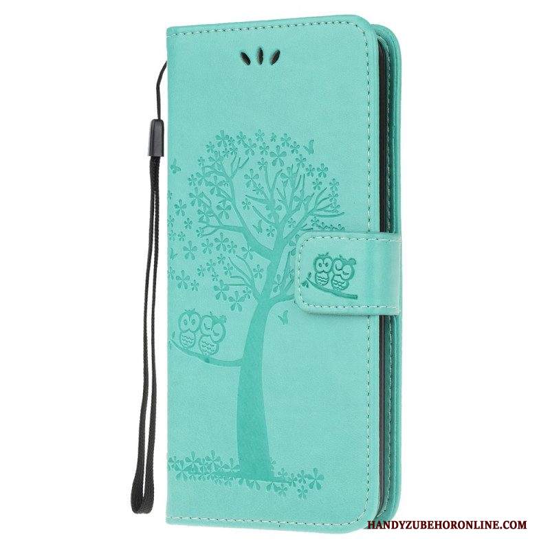 Folio Cover Samsung Galaxy M32 Perizoma Albero E Gufi