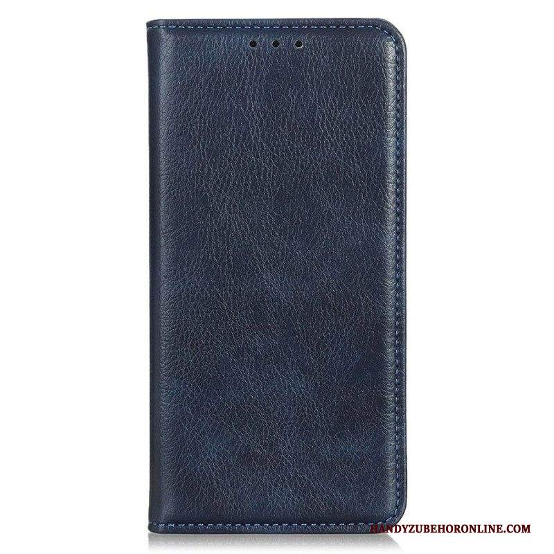 Folio Cover Samsung Galaxy M33 5G Custodia in pelle Crosta Di Cuoio Litchi