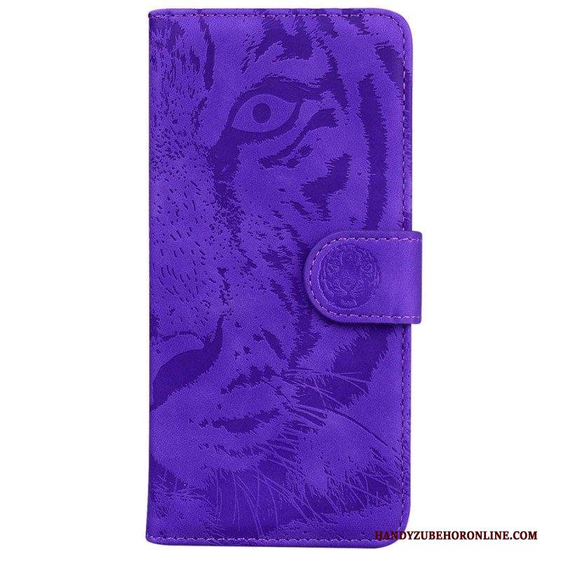 Folio Cover Samsung Galaxy M33 5G Stampa Tigrata