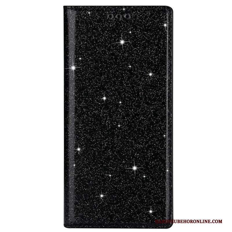 Folio Cover Samsung Galaxy M51 Custodia in pelle Stile Paillettes