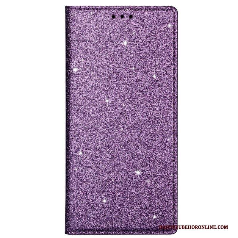 Folio Cover Samsung Galaxy M51 Custodia in pelle Stile Paillettes