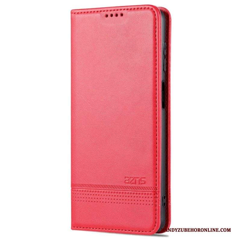 Folio Cover Samsung Galaxy M52 5G Custodia in pelle Azns Effetto Pelle