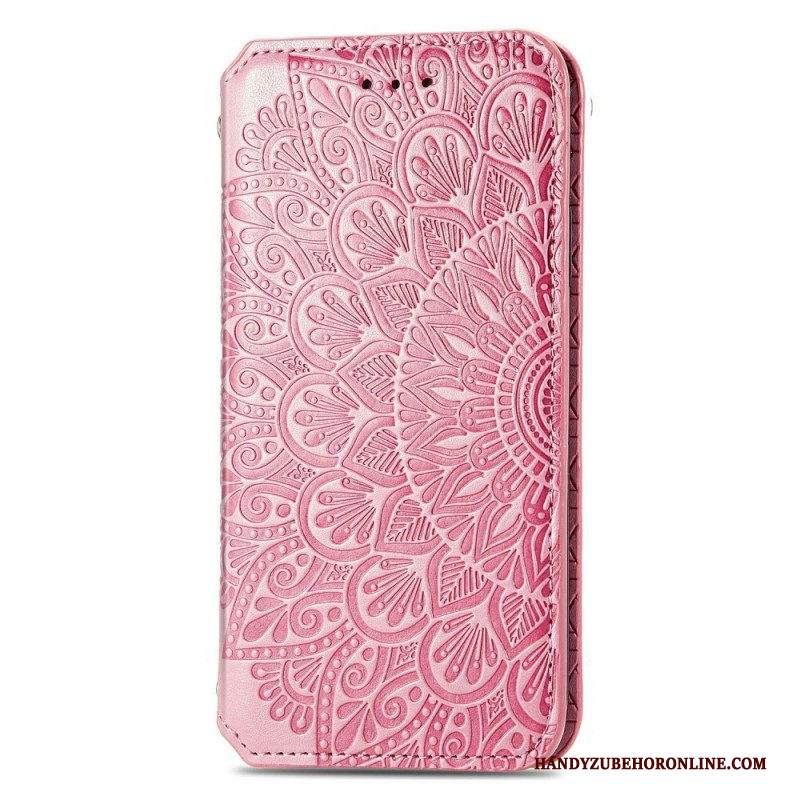 Folio Cover Samsung Galaxy M52 5G Custodia in pelle Finta Pelle Anticata