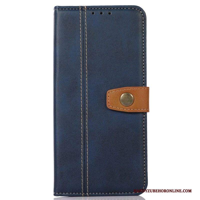 Folio Cover Samsung Galaxy M53 5G Cinturino D'epoca