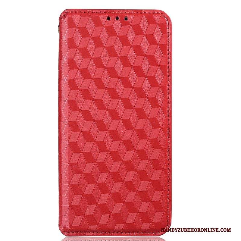 Folio Cover Samsung Galaxy M53 5G Custodia in pelle Cubi 3d