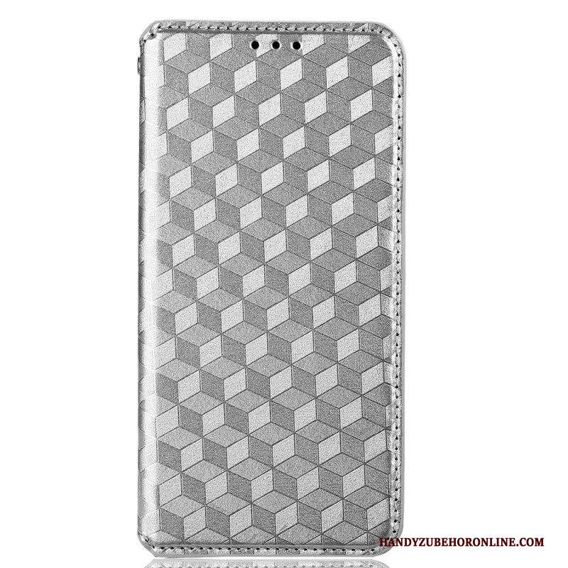 Folio Cover Samsung Galaxy M53 5G Custodia in pelle Cubi 3d