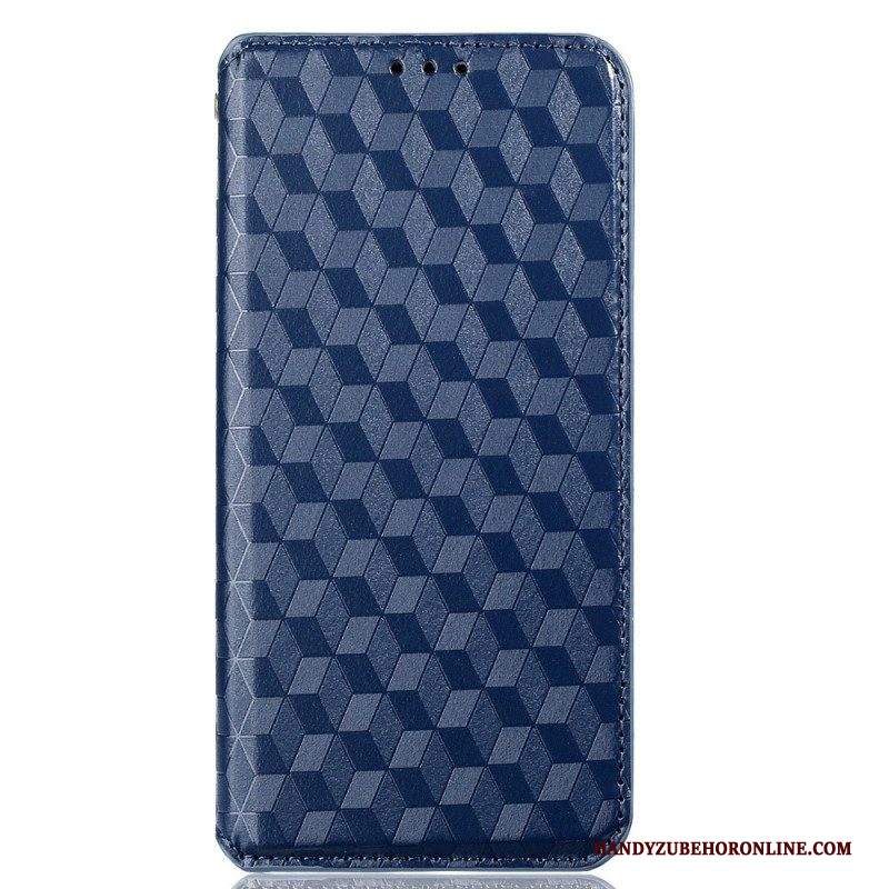 Folio Cover Samsung Galaxy M53 5G Custodia in pelle Cubi 3d