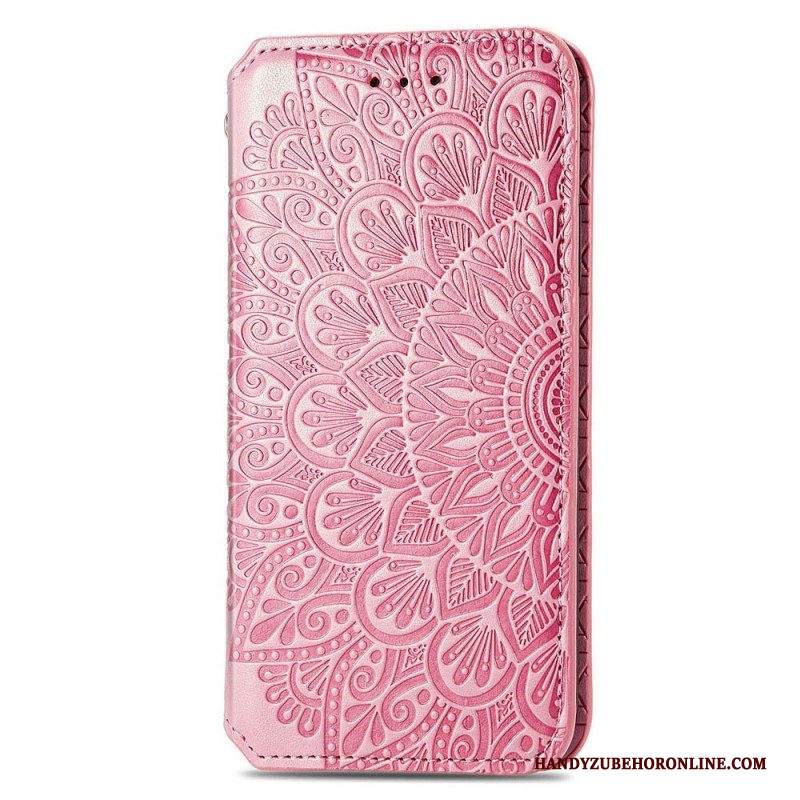 Folio Cover Samsung Galaxy M53 5G Custodia in pelle Mandala