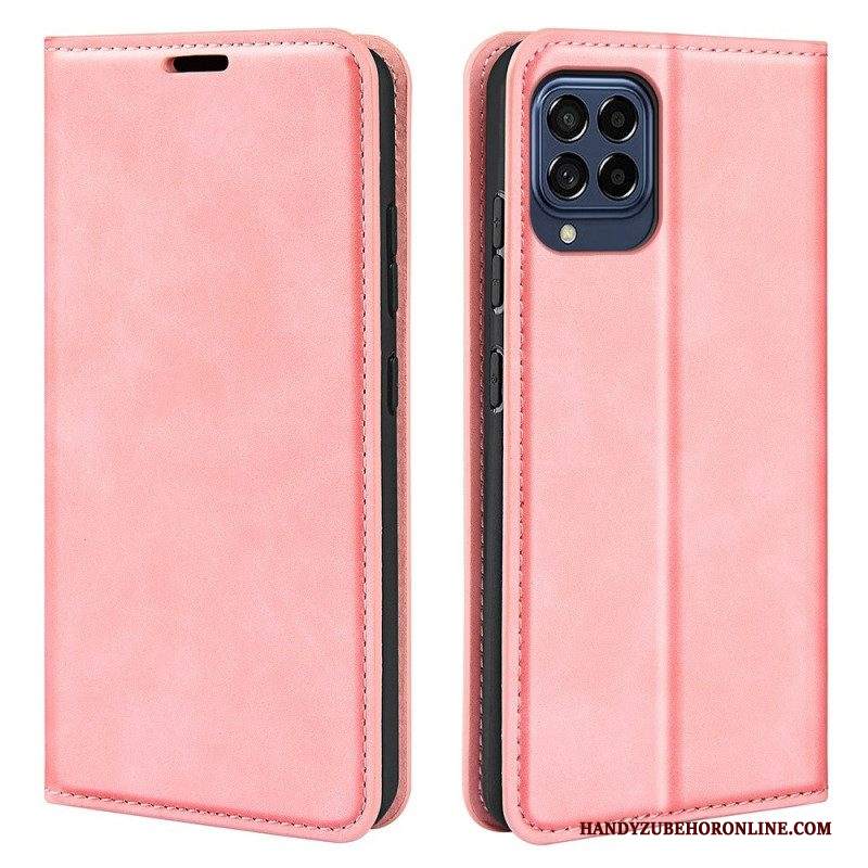 Folio Cover Samsung Galaxy M53 5G Custodia in pelle Morbidezza Al Tatto