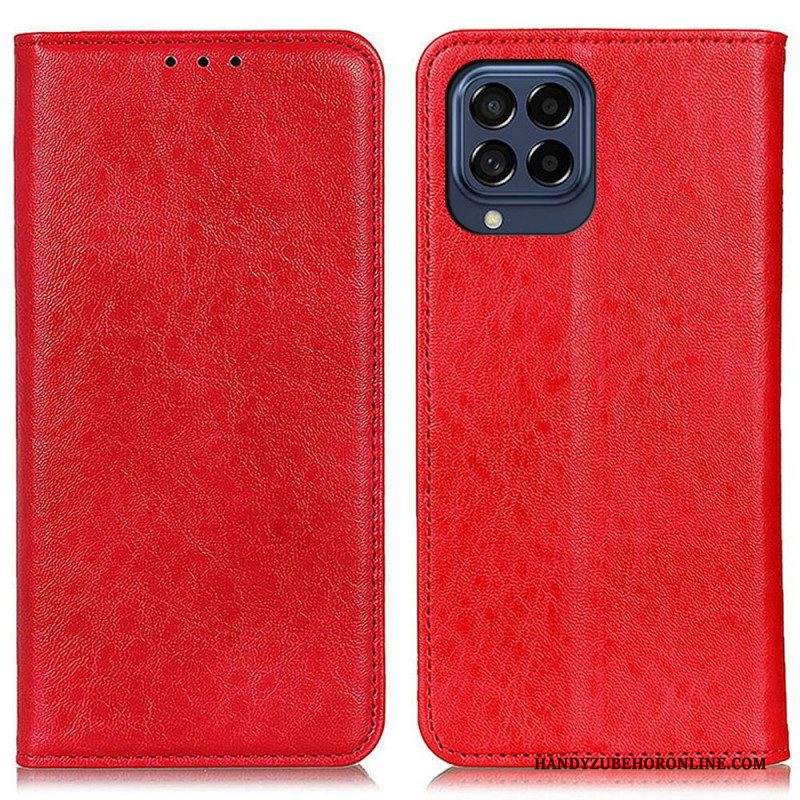 Folio Cover Samsung Galaxy M53 5G Custodia in pelle Struttura In Pelle