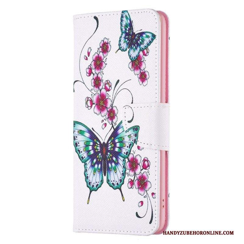 Folio Cover Samsung Galaxy M53 5G Rifiuta Le Farfalle