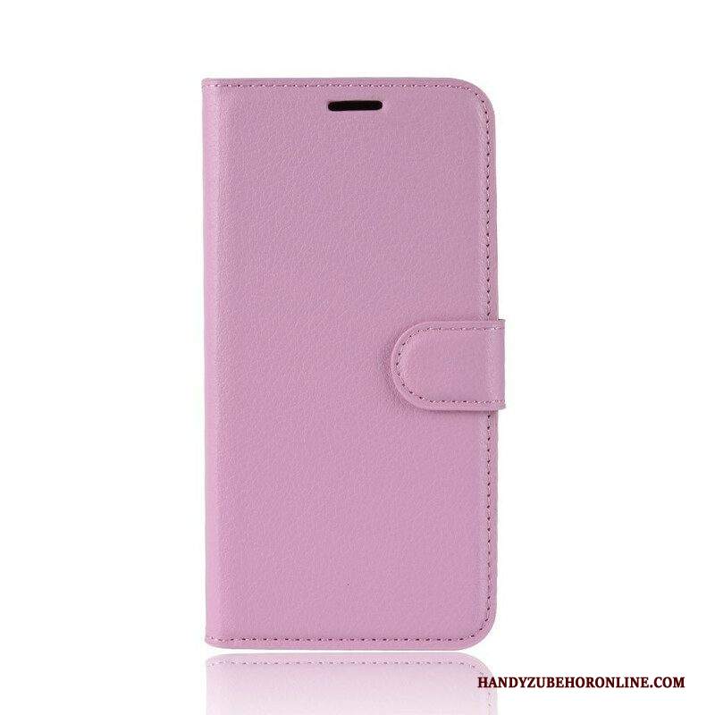 Folio Cover Samsung Galaxy S20 Plus / S20 Plus 5G Classica Ecopelle Litchi