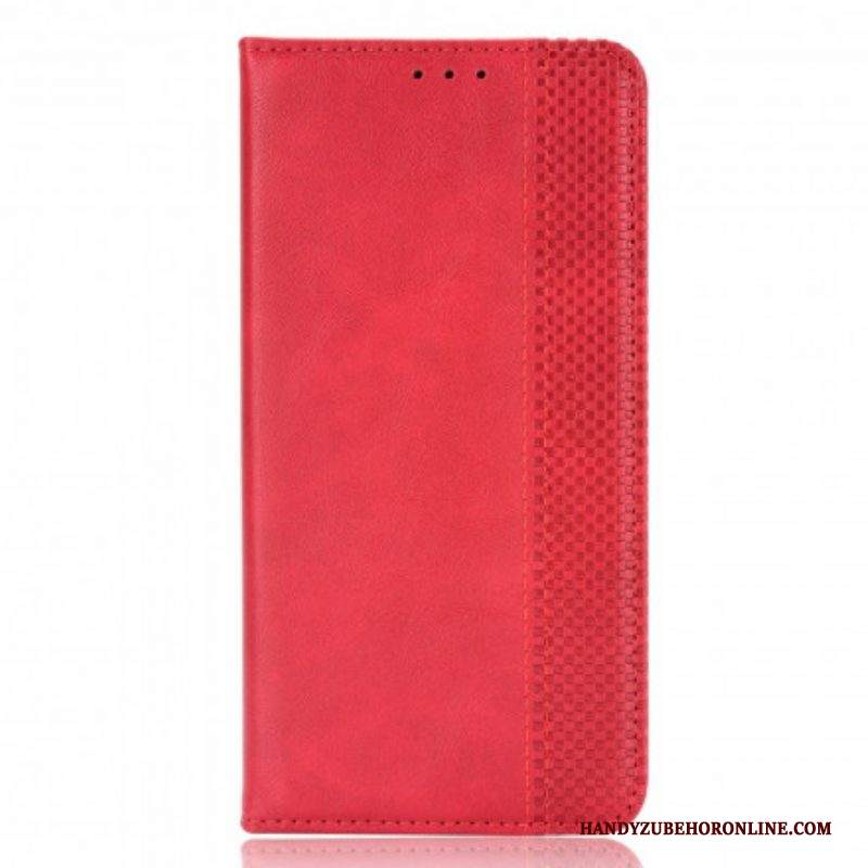 Folio Cover Samsung Galaxy S21 5G Custodia in pelle Effetto Pelle Vintage Stilizzato