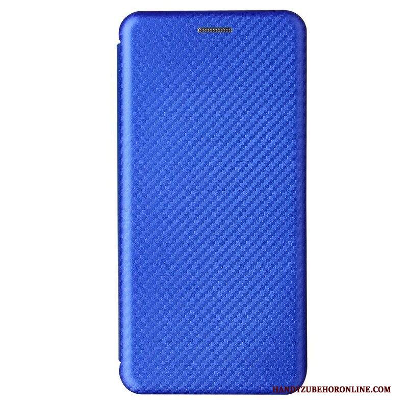 Folio Cover Samsung Galaxy S21 5G Custodia in pelle Fibra Di Carbonio