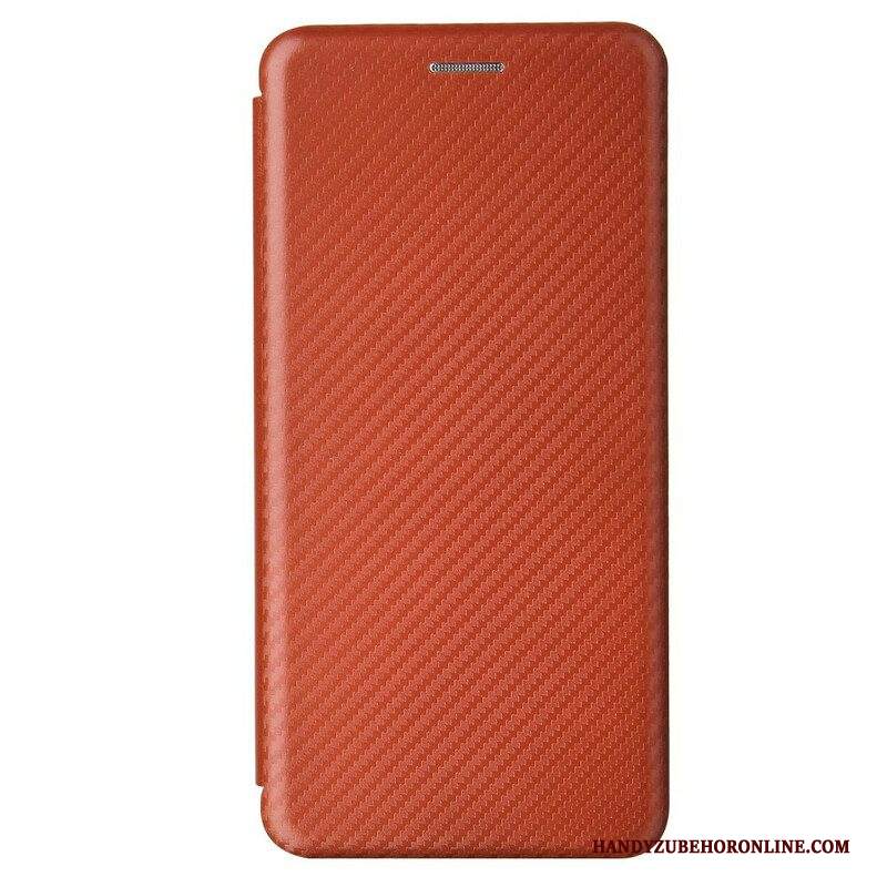 Folio Cover Samsung Galaxy S21 5G Custodia in pelle Fibra Di Carbonio