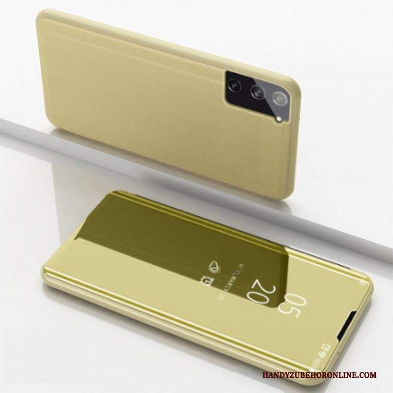 Folio Cover Samsung Galaxy S21 5G Custodia in pelle Specchio