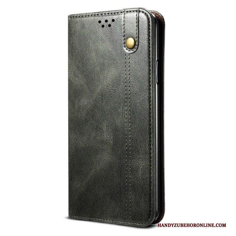 Folio Cover Samsung Galaxy S21 FE Custodia in pelle Ecopelle Cerata