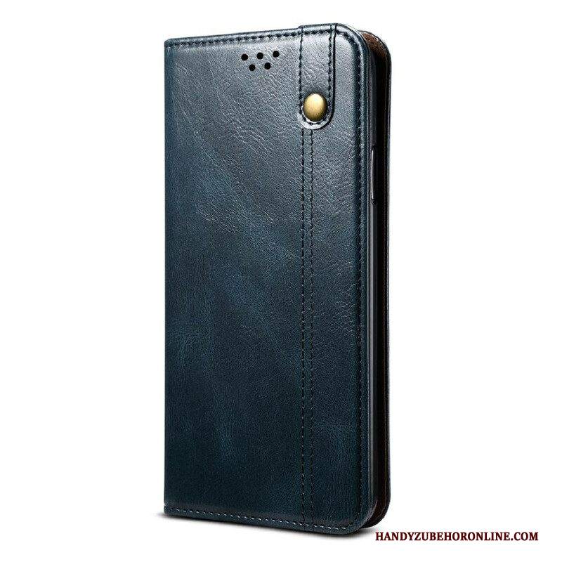 Folio Cover Samsung Galaxy S21 FE Custodia in pelle Ecopelle Cerata