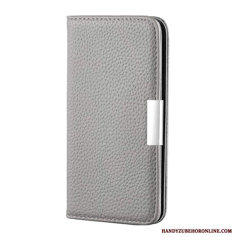 Folio Cover Samsung Galaxy S21 FE Custodia in pelle Ecopelle Litchi Ultra Chic