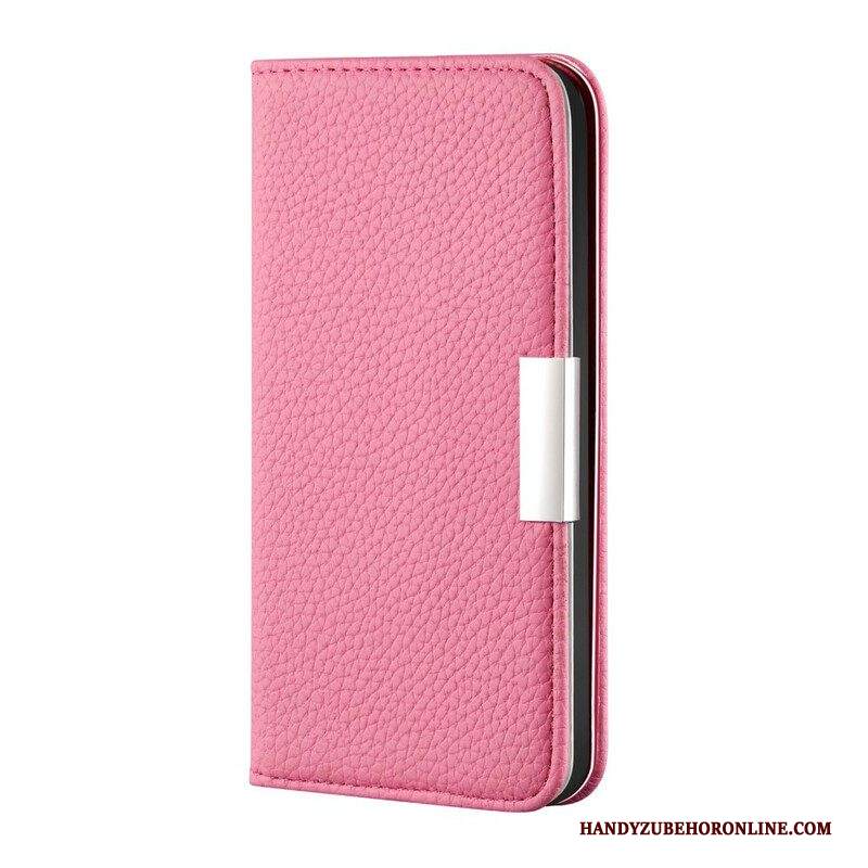 Folio Cover Samsung Galaxy S21 FE Custodia in pelle Ecopelle Litchi Ultra Chic