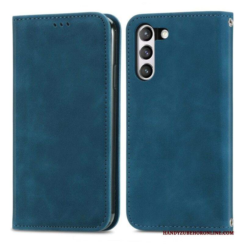 Folio Cover Samsung Galaxy S21 FE Custodia in pelle Ecopelle Vintage