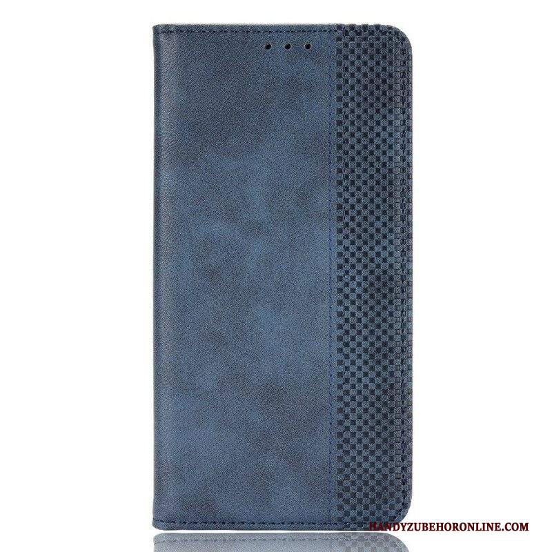 Folio Cover Samsung Galaxy S21 FE Custodia in pelle Effetto Pelle Vintage Stilizzato